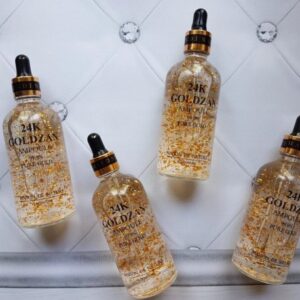 24k Goldzan Ampoule Whitening Serum Nourish The Skin, Soft, Moisturized 100ml By Aura Of Surety