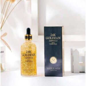 24k Goldzan Ampoule Whitening Serum Nourish The Skin, Soft, Moisturized 100ml By Aura Of Surety