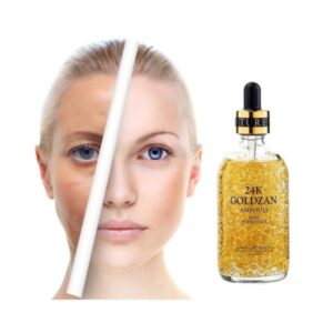 24k Goldzan Ampoule Whitening Serum Nourish The Skin, Soft, Moisturized 100ml By Aura Of Surety