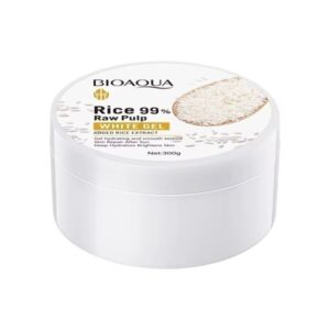 Bioaqua Pimples Removing Pores Skin Hydrating Softening Brightening Rice Raw Pulp White Gel After Sun Repairing Gel