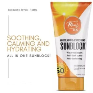 Rivaj Uk Sun Block Spf 60 Original Rivaj Uk Whitening & Vanishing Sun Block Spf Pa+ 60