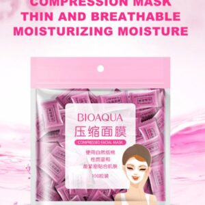 Bioaqua Compressed Facial Tablet Face Sheet | 50 Pcs
