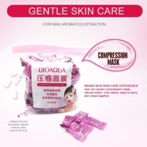 Bioaqua Compressed Facial Tablet Face Sheet | 50 Pcs