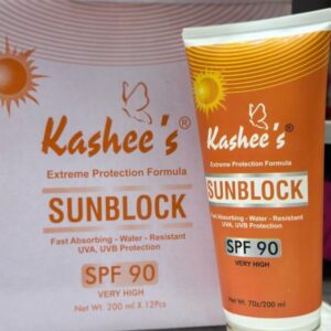 Kashee’s Sunblock Spf 90 – Fast Absorbing Water Resistant Uva, Uvb Protection 200ml