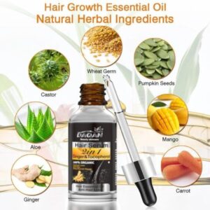 Anti Hair Loss Serum Ginger And Tocopherol Hair Growth Essence Oil Hair Care Serum