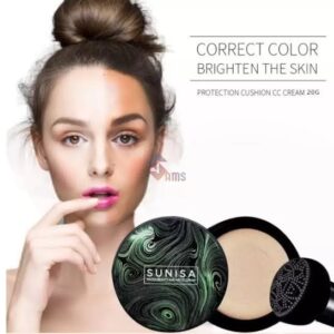 Sunisa Foundation Base 20g Waterproof Mushroom Head Air Cushion Bb Cream Nude Liquid Foundations (with Yanqina 36h Liner)
