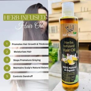 Alif Ahlam Herbs Infused Hair Oil (120ml)