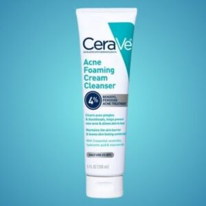 Cerave Acne Foaming Cream Cleanser – 4% Benzoyl Peroxide Treatment [120ml]
