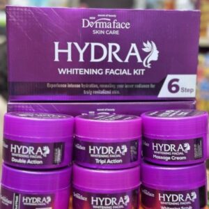 Derma Face Hydra Whitening Facial Kit 6 Steps Whitening And Glowing Facial Kit 300ml