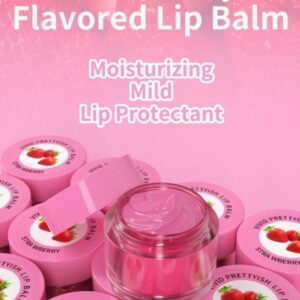Fruity Delight Lip Balm, Glossy Finish For Soft, Hydrated Lips (6 Pcs)