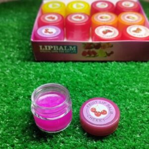 Fruity Delight Lip Balm, Glossy Finish For Soft, Hydrated Lips (6 Pcs)