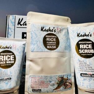 Kashe’s Rice Extract Bright & Glow Kit [rice Face Wash + Rice Scrub + Rice Mask]