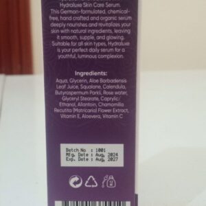 Kc Hydraluxe Skin Care Serum Natural Purity & Radiance 30 Ml 1.01 Fl. Oz.