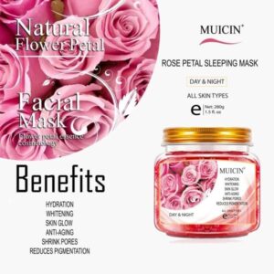 Muicin Natural Rose Petal Day And Night Sleeping Mask 280g