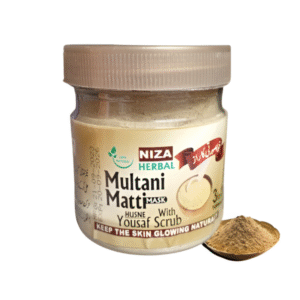 Multani Mitti With Ark E Gulab And Husn- Yousaf Herbal Ingredients (20g) 2 Pcs
