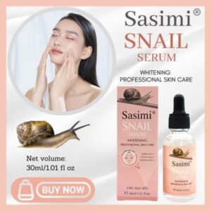 Sasimi Snail Serum Anti Aging Moisturizing & Whitening Serum For Pores & Acne 30ml