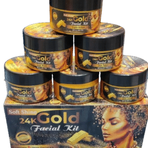 Soft Shine 24k Gold Facial Kit Whitening Facial Kit 6 Steps 300ml