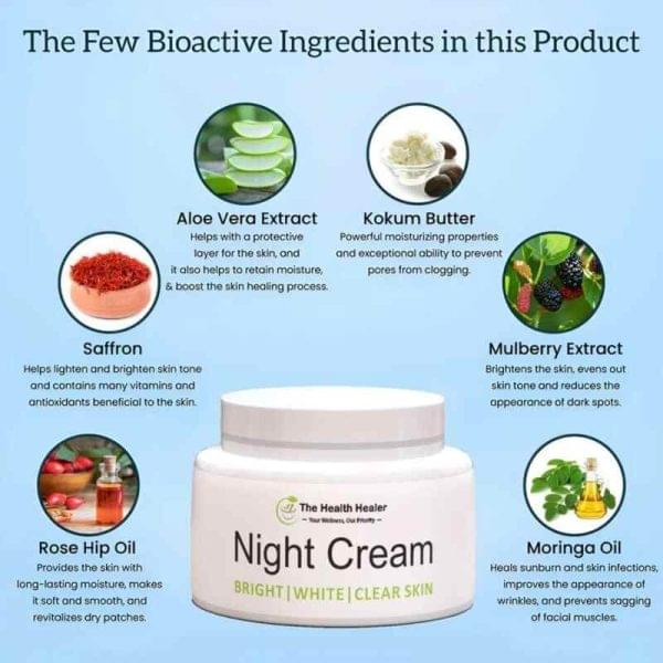 The Health Healer Night Cream High Quality Whitening Cream 50g