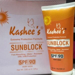 Kashee’s Sunblock Spf 90 – Fast Absorbing Water Resistant Uva, Uvb Protection 200ml